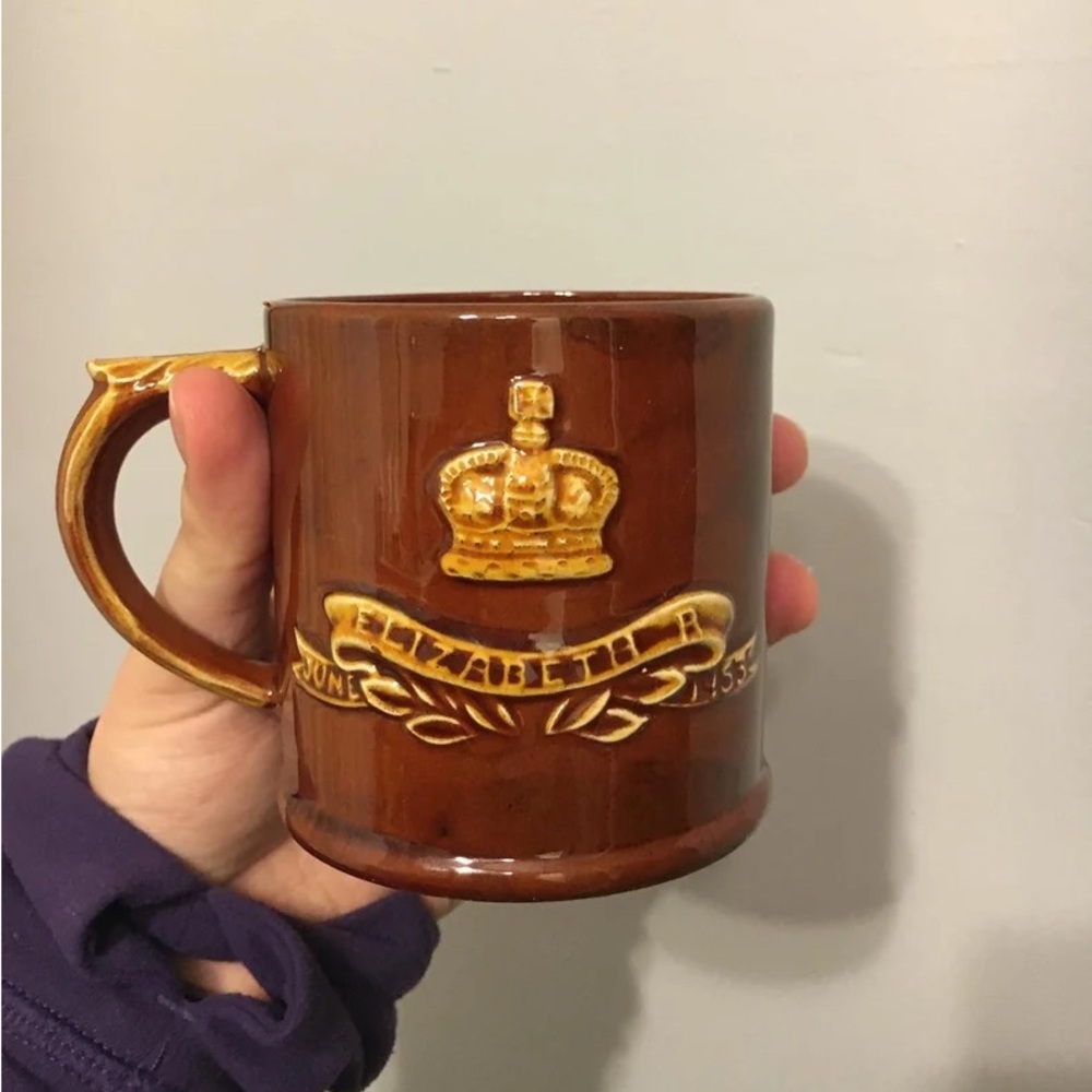 1953 Dartmouth Pottery Queen Elizabeth’s coronation mug